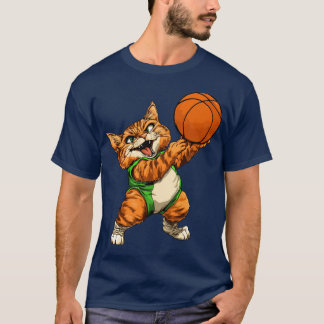Chats joueur de basket / T-shirt chat de basket