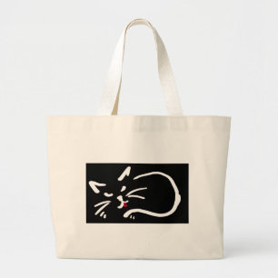chats langue mignon sac rouge