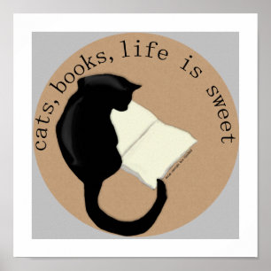 Chats Livres La vie est douce Poster v2