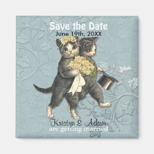 Chats mariages Magnet Réservez la date - Aqua