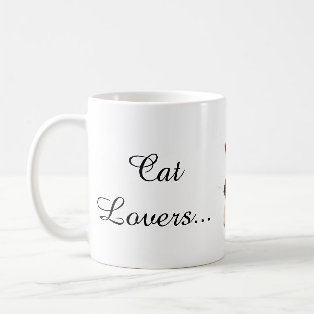 Chats mignons mug (Gauche)