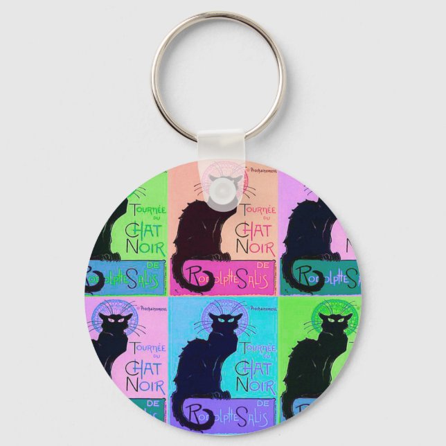 Chats Noir Keychain (Front)