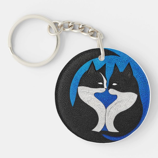 Chats noirs et blancs (Devant)