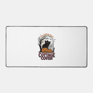 Chats noirs Halloween Coven vintage Art de citroui