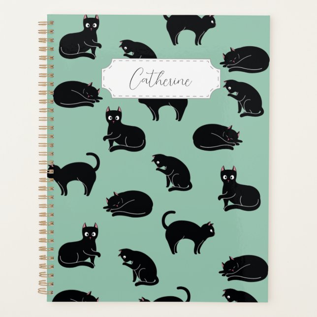 Chats noirs Motif sans couture (Devant)
