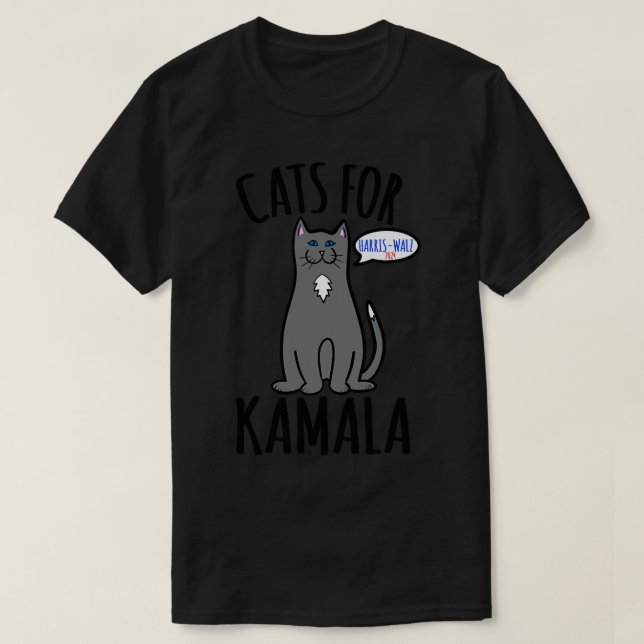 Chats Pour Kamala Walz 2024 TShirt (Design devant)