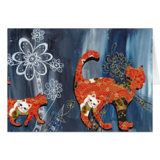 Chats rouges chanceux