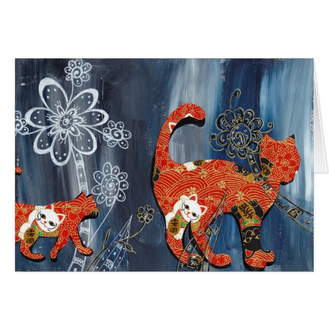 Chats rouges chanceux (Devant horizontal)