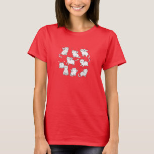 Chats Saint Valentin T-shirt