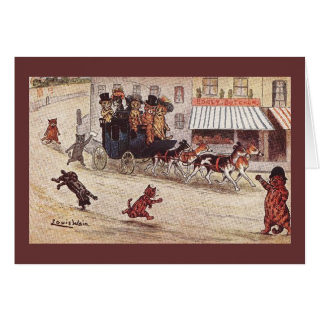 Chats sur d'entraîneur de course la grand-rue vers (Devant horizontal)