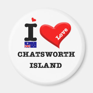 CHATSWORTH ISLAND - I Love Magnet
