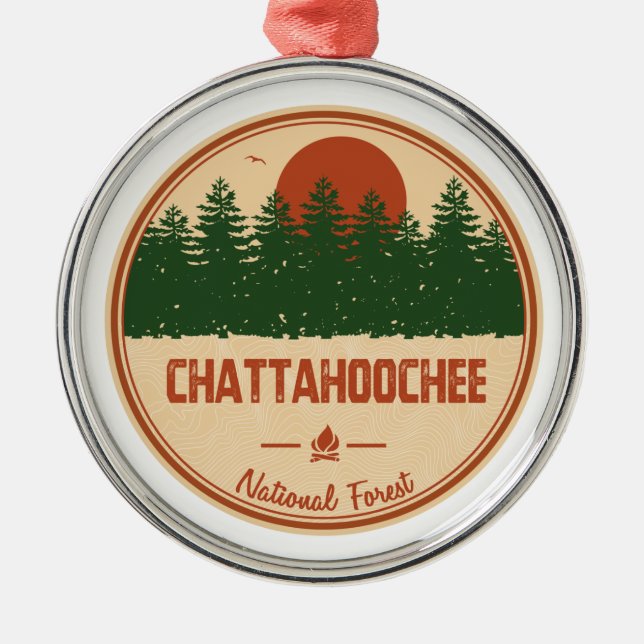 Chattahoochee National Forest Metal Ornament (Front)