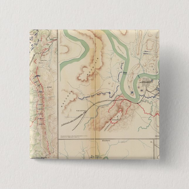 Chattanooga 2 Inch Square Button (Front)