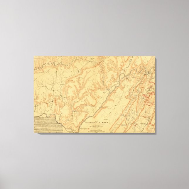Chattanooga Campaign 3 Canvas Print (Front)