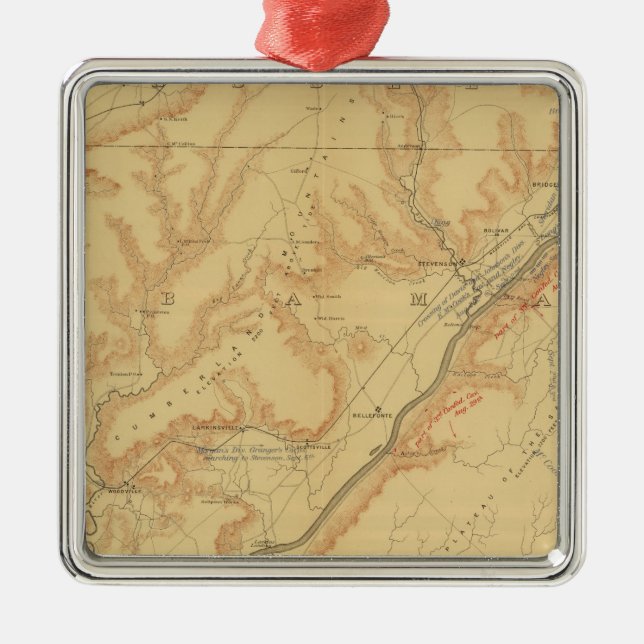 Chattanooga Campaign Metal Ornament (Front)