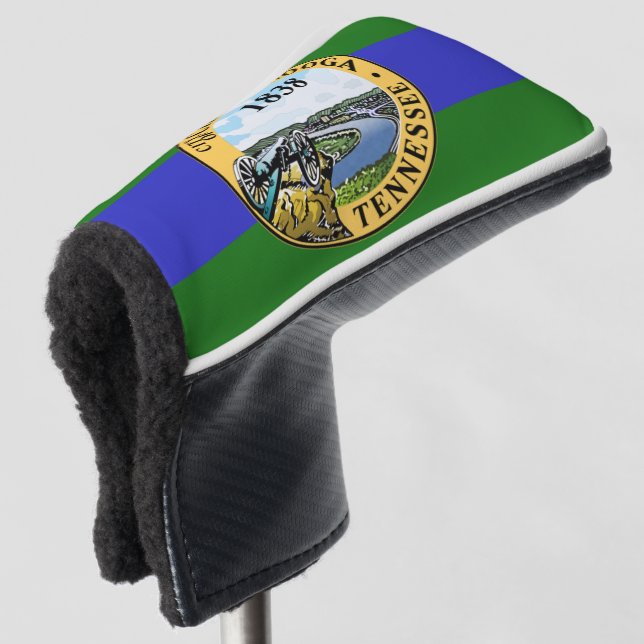 Chattanooga city flag golf head cover (3/4 Front)