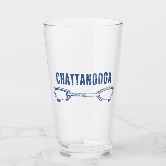 Chattanooga Climbing Quickdraw Glass (Front)