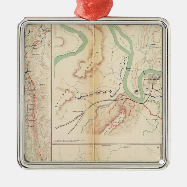 Chattanooga Metal Ornament (Front)