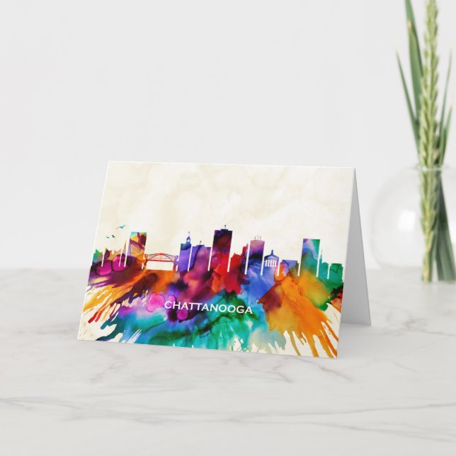 Chattanooga Skyline Holiday Card (Front)