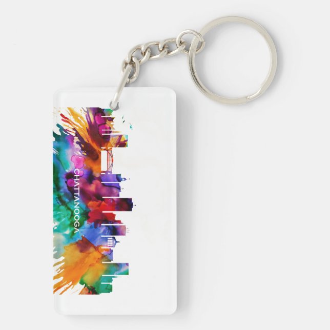 Chattanooga Skyline Keychain (Back)