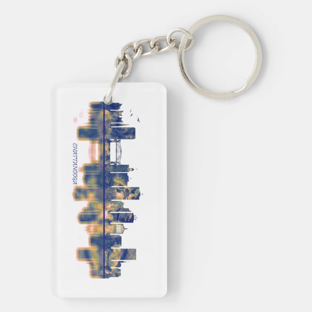 Chattanooga Skyline Keychain (Back)