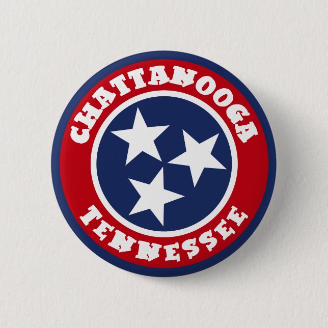 Chattanooga, Tennessee 2 Inch Round Button (Front)