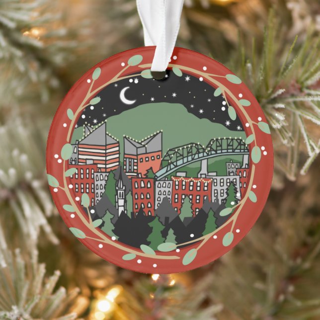 Chattanooga Tennessee Acrylic Ornament (Tree)