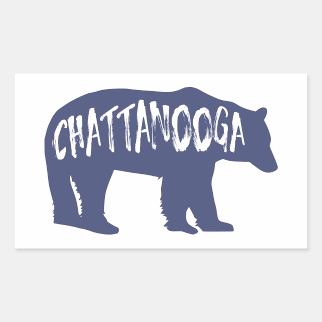 Chattanooga Tennessee Bear Sticker (Front)