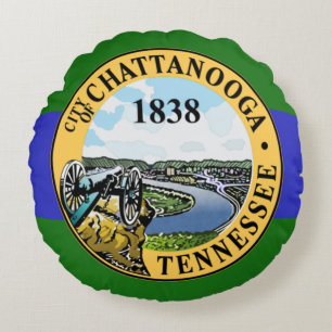 Chattanooga (Tennessee) City flag  Round Pillow