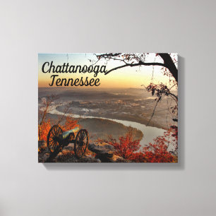 Chattanooga Tennessee from Lookout Mountain Canvas Print