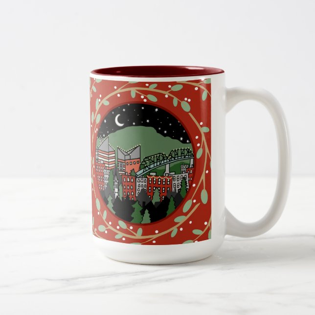 Chattanooga Tennessee Holiday Mug (Right)