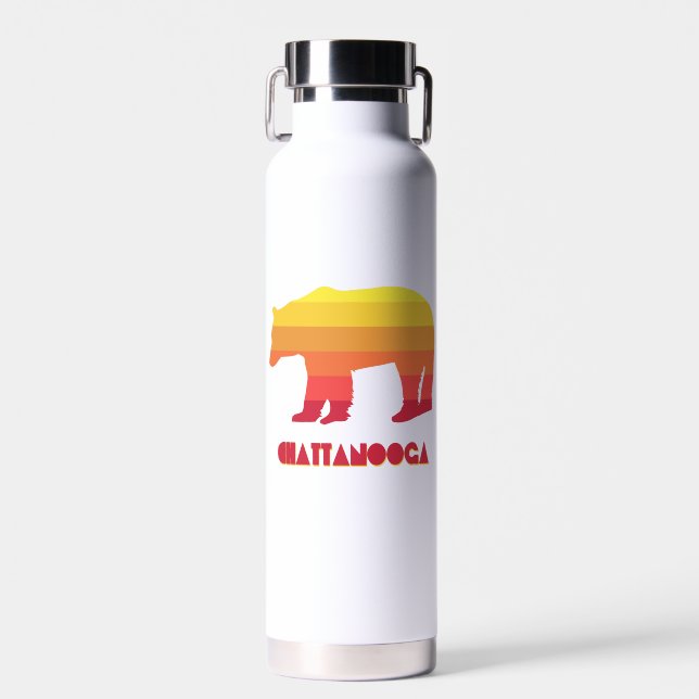 Chattanooga Tennessee Rainbow Bear Water Bottle (Front)