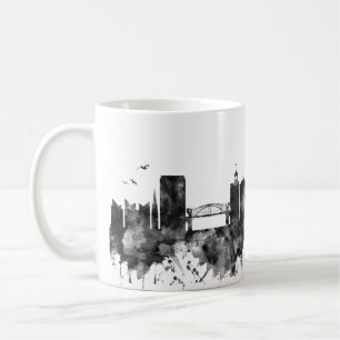 Chattanooga Tennessee Skyline BW Coffee Mug