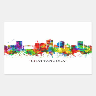 Chattanooga Tennessee Skyline Sticker