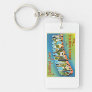Chattanooga Tennessee TN Vintage Travel Souvenir Keychain