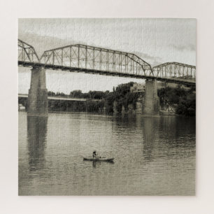Chattanooga, TN - Walnut Street Bridge 20x20 Jigsaw Puzzle