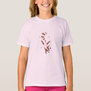 Chatte Ballerine Rose T-Shirt pour Tout-Petits e