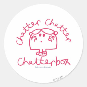 Chatter Chatter Chatterbox Classic Round Sticker