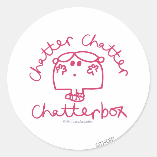 Chatter Chatter Chatterbox Classic Round Sticker (Front)