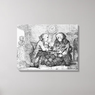 Chatting, illustration canvas print