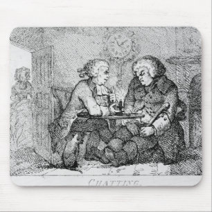 Chatting, illustration mouse pad