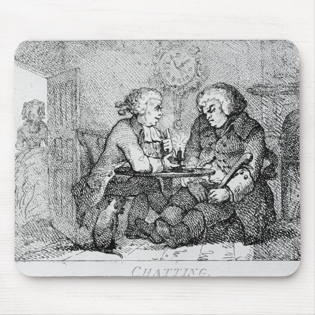 Chatting, illustration mouse pad (Front)
