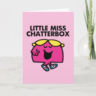 Chatting With Little Miss Chatterbox Card