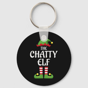 Chatty Elf Family Matching Group Christmas Keychain