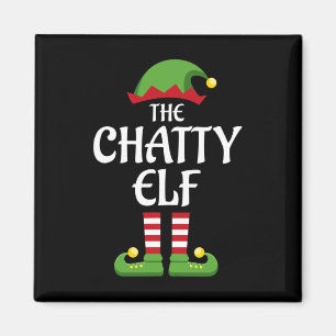 Chatty Elf Family Matching Group Christmas  Magnet