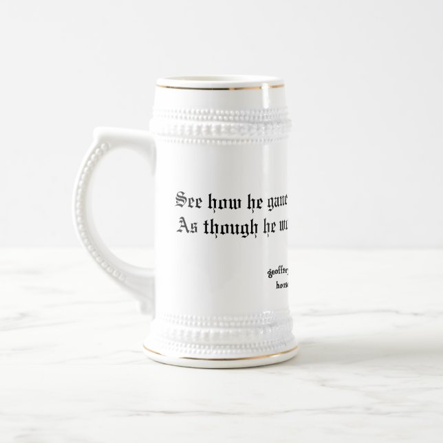 Chaucer Blog: Dronken Stein! Beer Stein (Left)