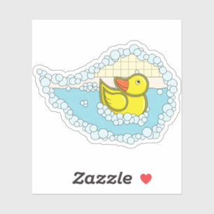 Chaucer the Rubber Duck Contour Sticker