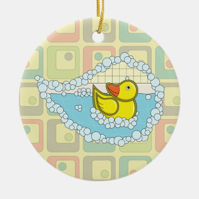 Chaucer the Rubber Duck Ornament (Front)