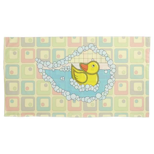 Chaucer the Rubber Duck Pillow Case (Front)