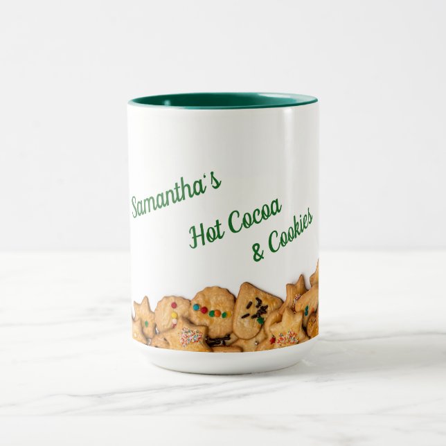 Chaud cacao & Cookies Mug personnalisé (Centre)
